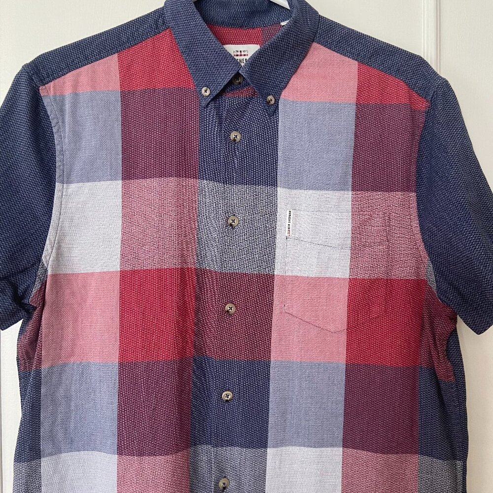 Ben Sherman Mod Retro Panel Check Shirt - Size Medium